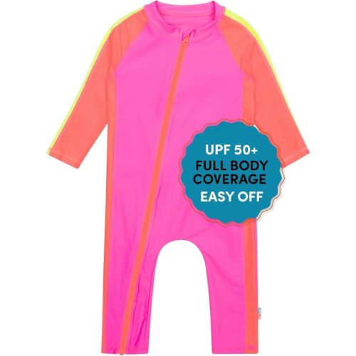 SwimZip Boys' Long-Sleeve UPF 50+ Swimsuit for Baby, Toddler, & Little Boys