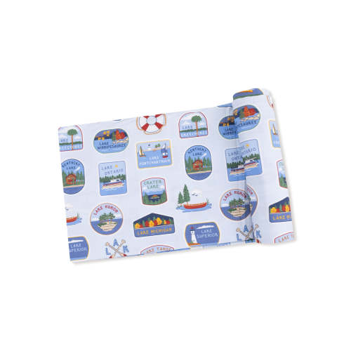 Stretch Swaddle, Lake Stickers