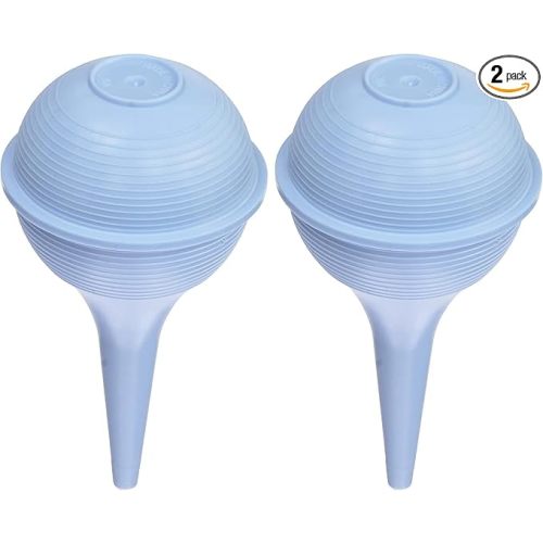 DMI Reusable Nasal Aspirator for Baby & Ear Bulb Syringe for Infant - Gentle Mucus Removal Suction to Clear Airway & Nasal | Baby Congestion Relief Nose Sucker for Baby (Pack of 2)