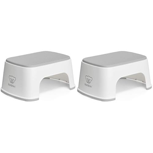 BabyBjörn Step Stool, White/Gray (Pack of 2)