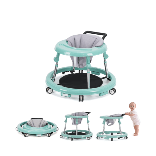 👶 Baby Walker - 9-Speed Height Adjustable with Wheels & Non-Slip Base | For 6-12 Months