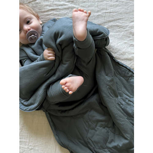Hush Dusty Blue 1.0 TOG Bamboo Viscose Sleep Sack | günamüna