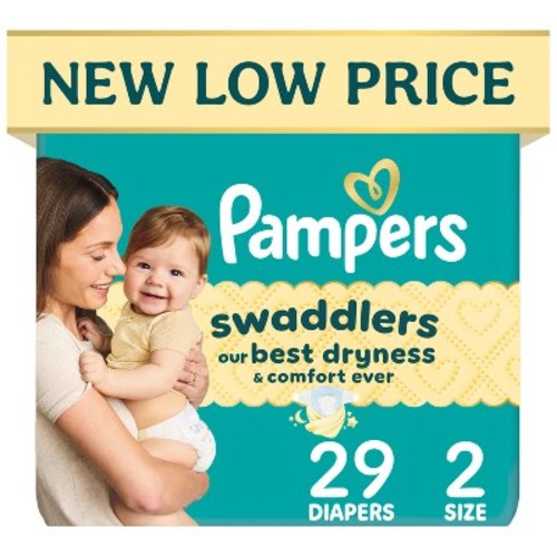 Pampers Swaddlers Sensitive Disposable Diapers - Size 2 - 29ct