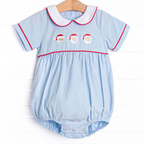 Santa Claus Craze Embroidered Bubble, Blue – Stitchy Fish