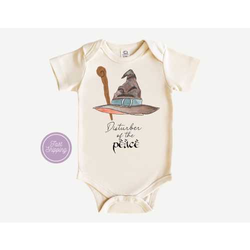 Disturber Of The Peace Baby Onesie®: Gandalf Fantasy Bodysuit