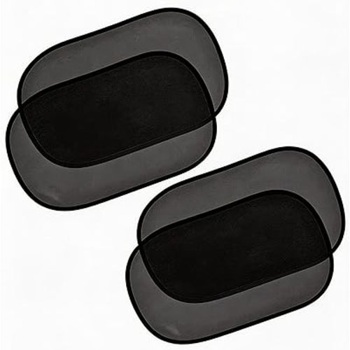 Car Window Sun Shades for Baby, Static Cling Side Window Cover, UV Ray and Glare Protection, 20 * 12&14 * 18 Inch, 4 Pack