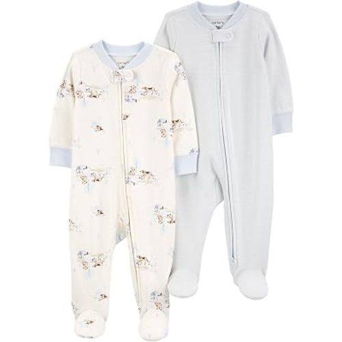 Carter's baby-boys 2-pack Cotton Sleep and Play