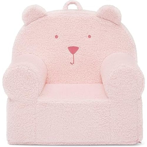 GAP babyGap Sherpa Bear Chair - Greenguard Gold Certified, Blush
