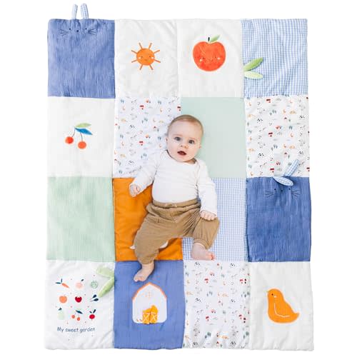 Baby Floor Play Mat Foldable 40x51 Inch, Kids Outdoor Play Mat, Interactive Toys Non Slip Washable Padded Baby Play Mat for Kids, Activity Play Mat, Kids Play Mat for Babies, Tummy Time Play Mat