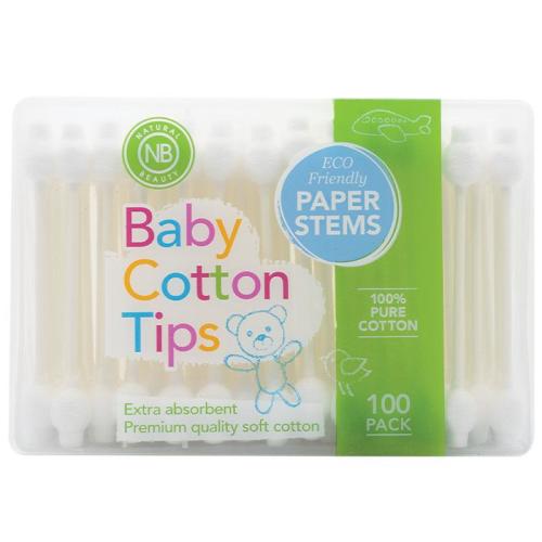 Natural Beauty Baby Contour Cotton Tips 100 Pack