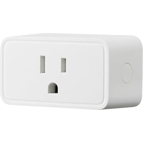 Amazon Basics Smart Plug, Works with Alexa Only, 2.4 GHz Wi-Fi, No Hub Required, 1 Pack, White