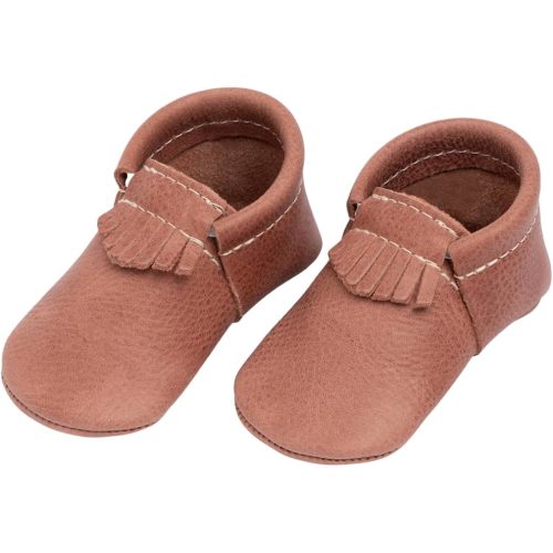 Freshly Picked First Pair City Leather Moccasins - Unisex Baby Shoes, Soft Sole, Crib Shoes