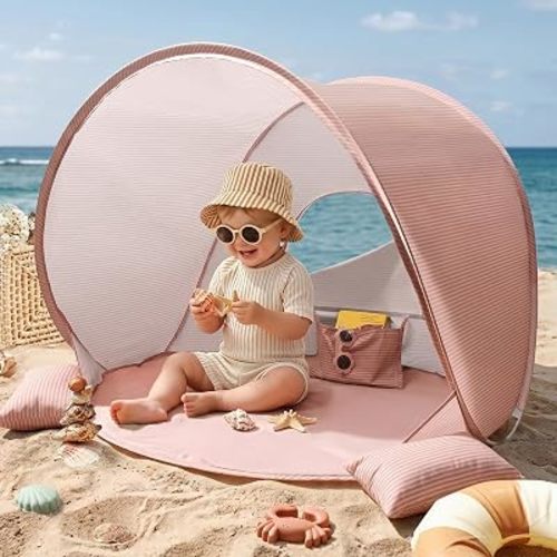 Tiny Land Baby Beach Tent, Pop Up Baby Tent with UPF 50+ Sun Protection