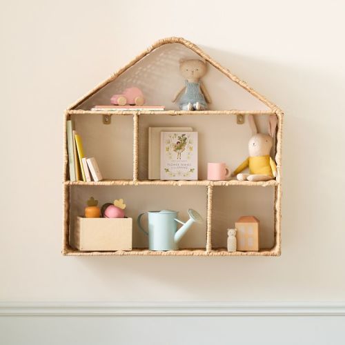House Rattan Shelf (25")