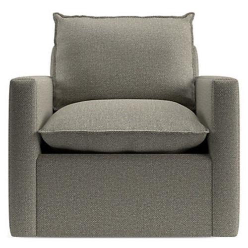 Harbour Natural Flange Nursery Swivel Glider Chair