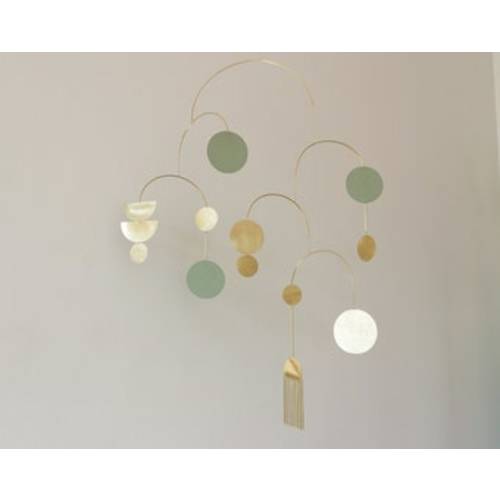 Brass Kinetic Mobile. Mid-century Modern Art. Hanging Minimalist Sculpture. Home Office Decor. Hanging Suncatcher - Etsy