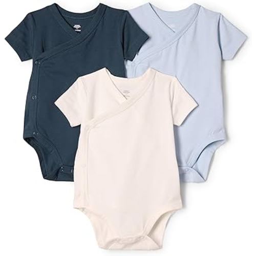 Amazon Essentials x Sofia Grainge Unisex Babies' Side Snap Short Sleeve Bodysuit