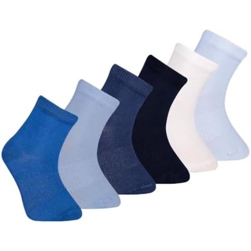 Luna Baby & Toddler Seamless-Toe Viscose from Bamboo Crew Socks (6-Pack)