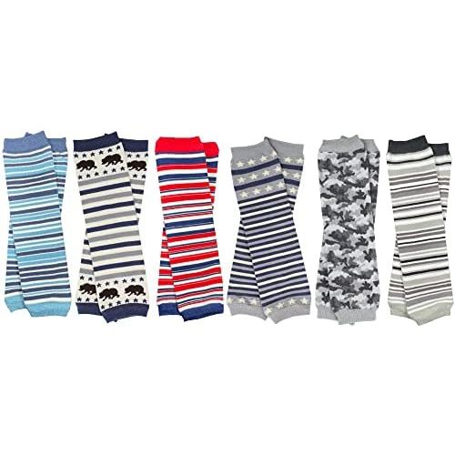 juDanzy 6 Pairs of Baby, Toddler and Child Leg Warmers