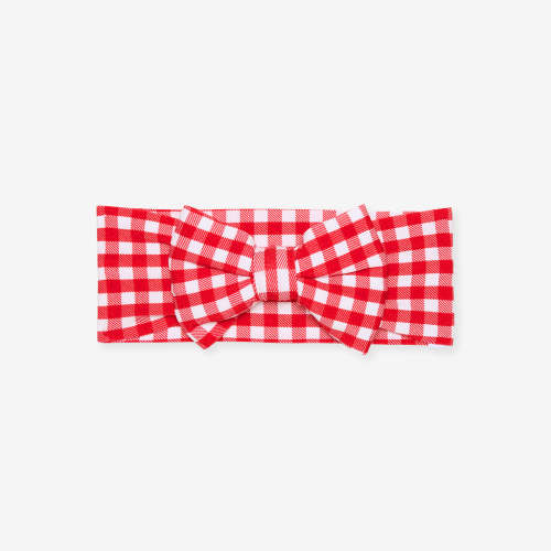 Ruby Gingham Luxe Bow Headwrap