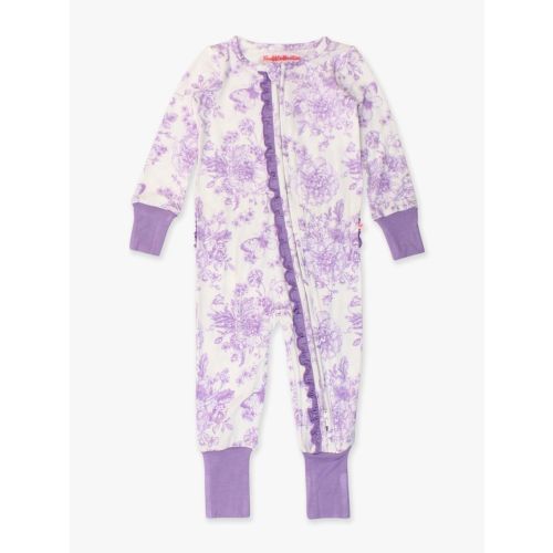 Convertible Ruffle One Piece Pajama, Bamboo Viscose