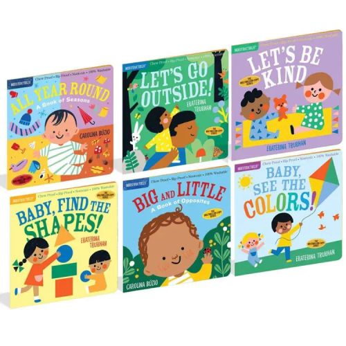 Indestructible Series Fun 6-Book Collection Set - Chew-Proof, Rip-Proof, and Washable Baby Books - All Year Round, Let’s Go Outside!, Let’s Be Kind, Baby Find the Shapes!, Big and Little, Baby See the Colors!