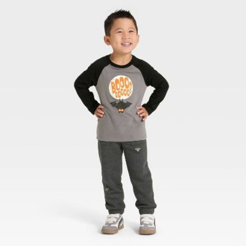 Toddler Boys' Long Sleeve Halloween French Terry Shirt and Pants Set - Cat & Jack™
