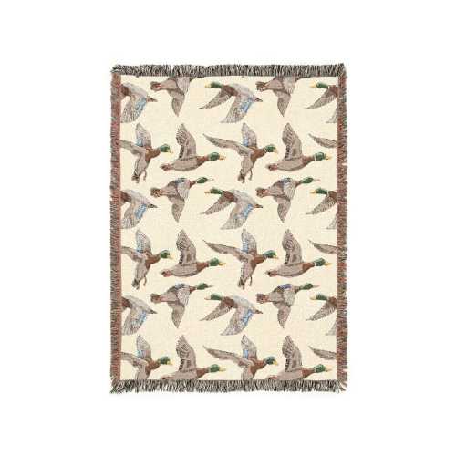 Mallard Duck Woven Throw Blanket