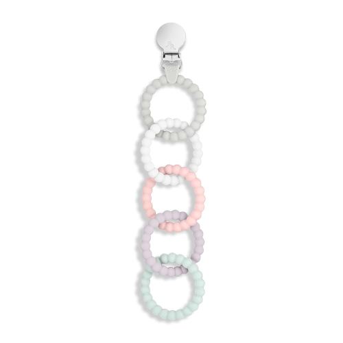 Ryan & Rose Cutie Clinks Attachable Teether Chew Toy for Babies (Precious)