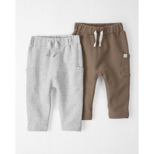 2-Pack Organic Cotton Sweatpants - NB - Gray, Brown