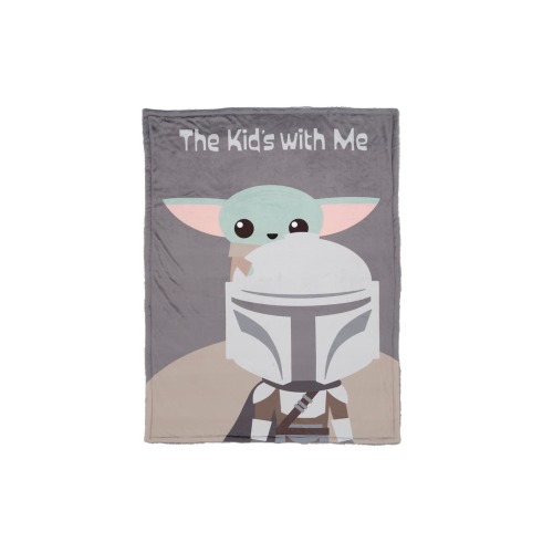 Star Wars The Kids with Me Grogu/The Child/Baby Yoda Baby Blanket