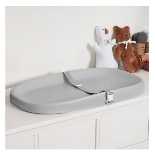 Papablic Wipeable Baby Changing Pad with Removable Safety Strap, Easy to Clean & Non-Slip Waterproof, Changing Pad for Dresser,Bed