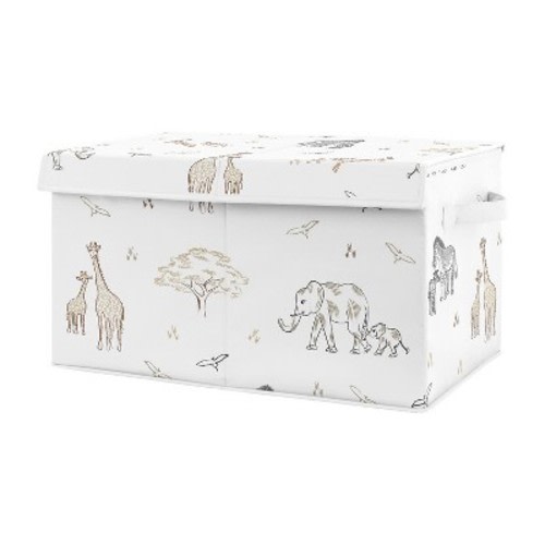Sweet Jojo Designs Boy or Girl Gender Neutral Unisex Fabric Storage Toy Bin Serengeti Animals Multicolor : Target