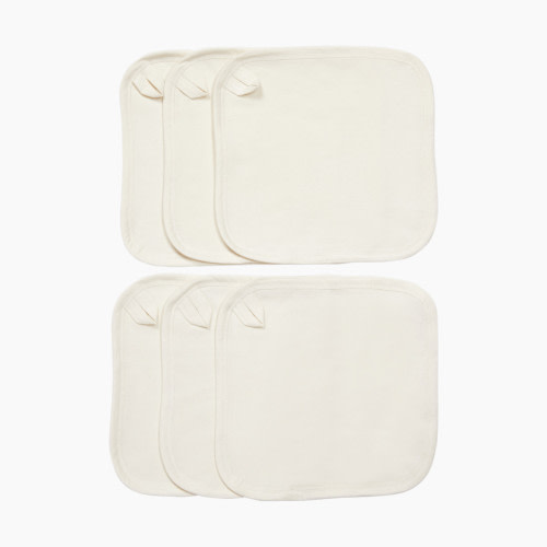 Small Story Organic Washcloth (6 Pack) - White, 6