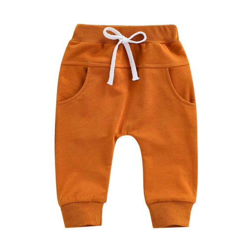 Little Boy Brown Solid Pants – The Trendy Toddlers