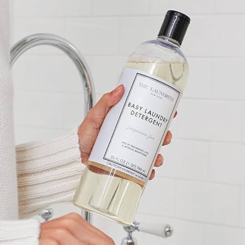 The Laundress Fragrance Free Baby Laundry Detergent Liquid, Concentrated, 62 loads, 32oz, Free & Clear, Free of Fragrances, Dyes, and Artificial Brighteners, Pediatrician tested, Tough on Baby Stains