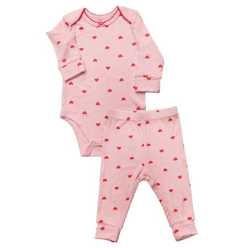 Wonder So Soft Modal by Wonder Nation Baby Girl 2-Piece Bodysuit and Pant Set, Sizes 0/3–6/9 Months