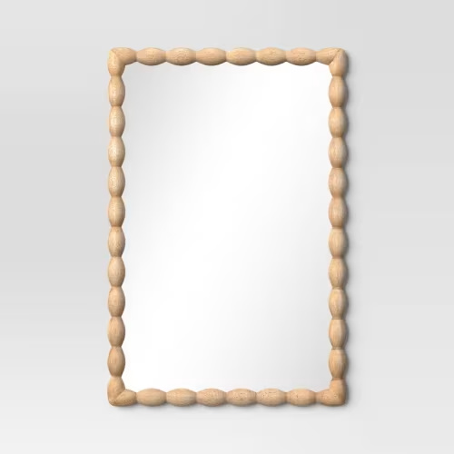 20"x30" Turned/Bobbin Wall Mirror Natural - Room Essentials™