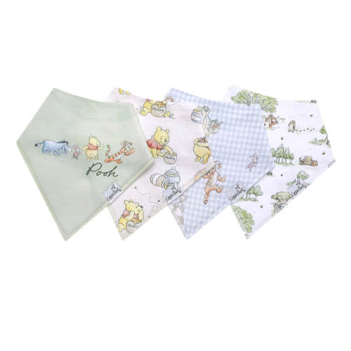 Baby Bandana Bibs Set of 4 - Winnie the Pooh – CLÉMENT