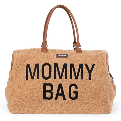 Childhome The Original Mommy Bag, Large Baby Diaper Bag, Hospital Bag, Large Travel Tote Bag, (Teddy Brown)