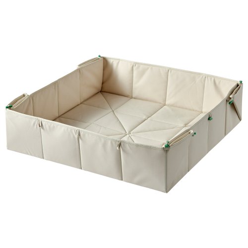 GREJSIMOJS Mat/storage box - foldable/beige