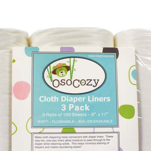 OsoCozy Flushable Diaper Liners - 3 Pack – ClothDiaper.Com