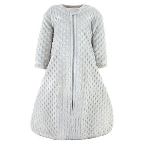 Hudson Baby Plush Sleeping Bag, Sack, Blanket, Lt. Gray, 0-6 Months