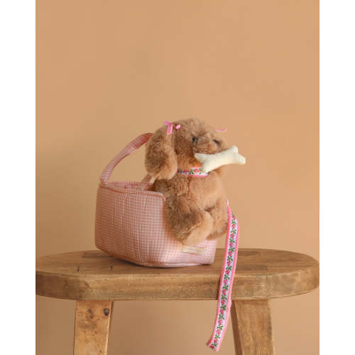 Konges Sloejd Maude Puppy in Basket