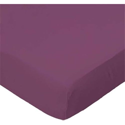 SheetWorld Fitted Pack N Play Playard Sheet 36x36, Fits The Graco Tot Bloc, Delta Children Playard, and All 36 x 36 Mattresses, 100% Cotton Woven, Solid Orchid Woven, Made in USA