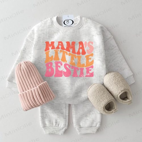 MAMA'S LITTLE BESTIE Baby Sweatshirt 2-piece Set