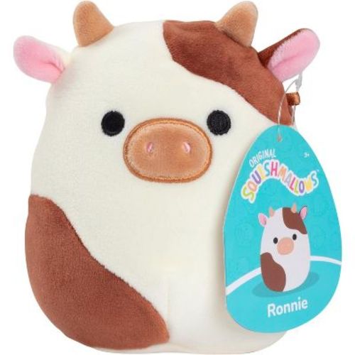 Squishmallows 5-Inch Ronnie The Brown Cow Plush - Collectible Soft & Squishy Mini Stuffed Animal Toy - Easter Basket Gift for Kids, Girls & Boys