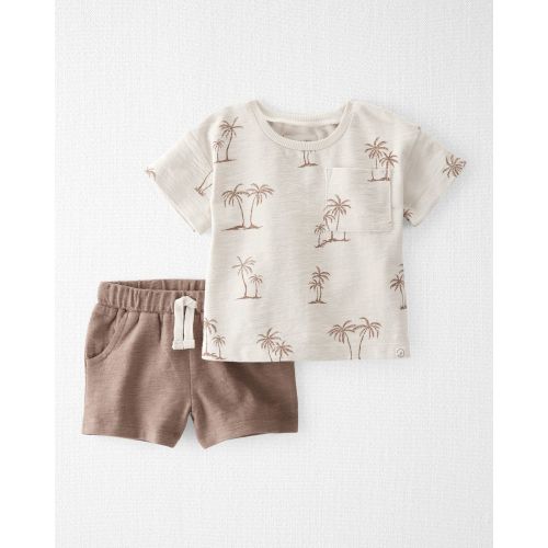 Baby 2-Piece Palm Tree Print Set Made with Organic Cotton - Little Planet | Carter's