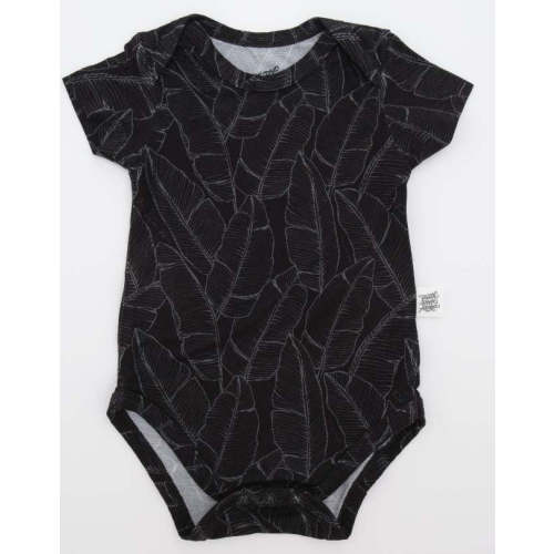 Black Gray Banana Leaf Onesie – Faith Hope Aloha