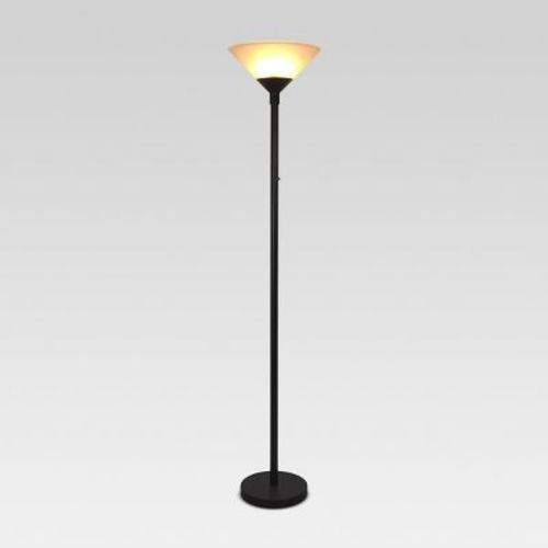 Torchiere Floor Lamp with Glass Shade - Threshold™